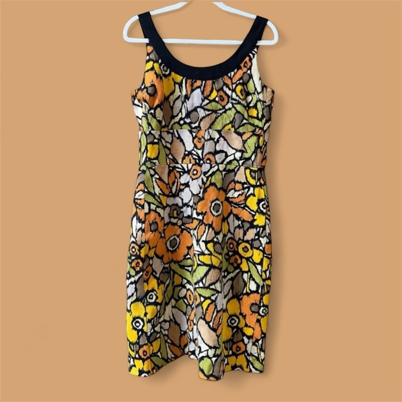 Vintage Jessica Howard Linen blend retro floral dress - Picture 1 of 9